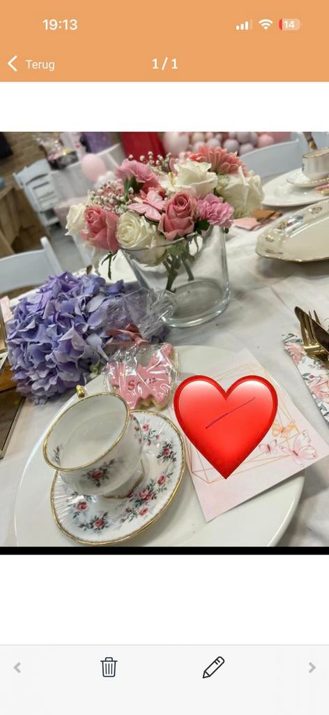 High tea servies te huur, Ophalen, Zo goed als nieuw, Verjaardag