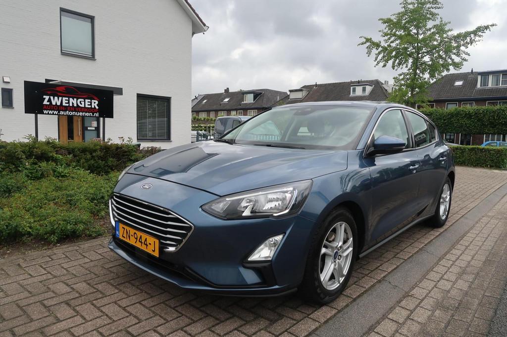Ford Focus 1.0 EcoBoost NAVIGATIE|STUURVERWARMING|CARPLAY|PD, Gebruikt, Blauw, Origineel Nederlands, Bedrijf