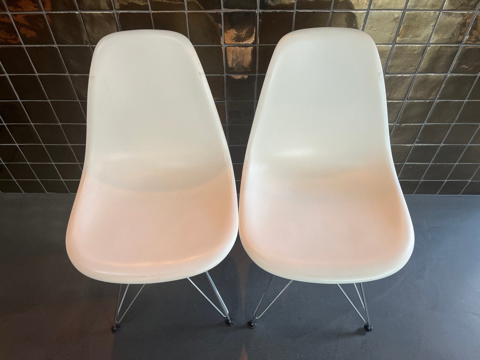 Vitra Eames DSW stoel - Wit (2 stuks), Ophalen, Kunststof, Gebruikt, Twee