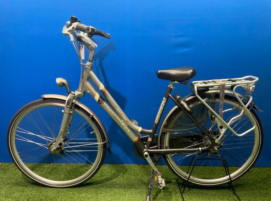 Sparta Lexicon N8 MEENEEMPRIJS Dames Antraciet/zilver 50cm, Fietsen en Brommers, Fietsen | Dames | Damesfietsen, Sparta, Gebruikt