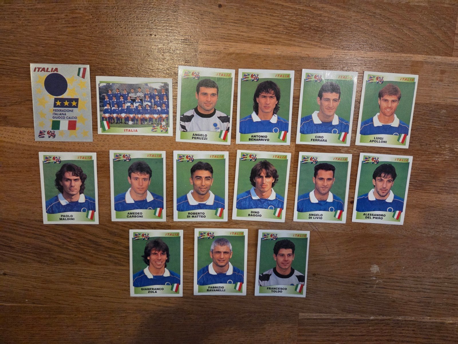 Panini EK 96 Italië, Ophalen of Verzenden, Zo goed als nieuw, Buitenlandse clubs, Poster, Plaatje of Sticker