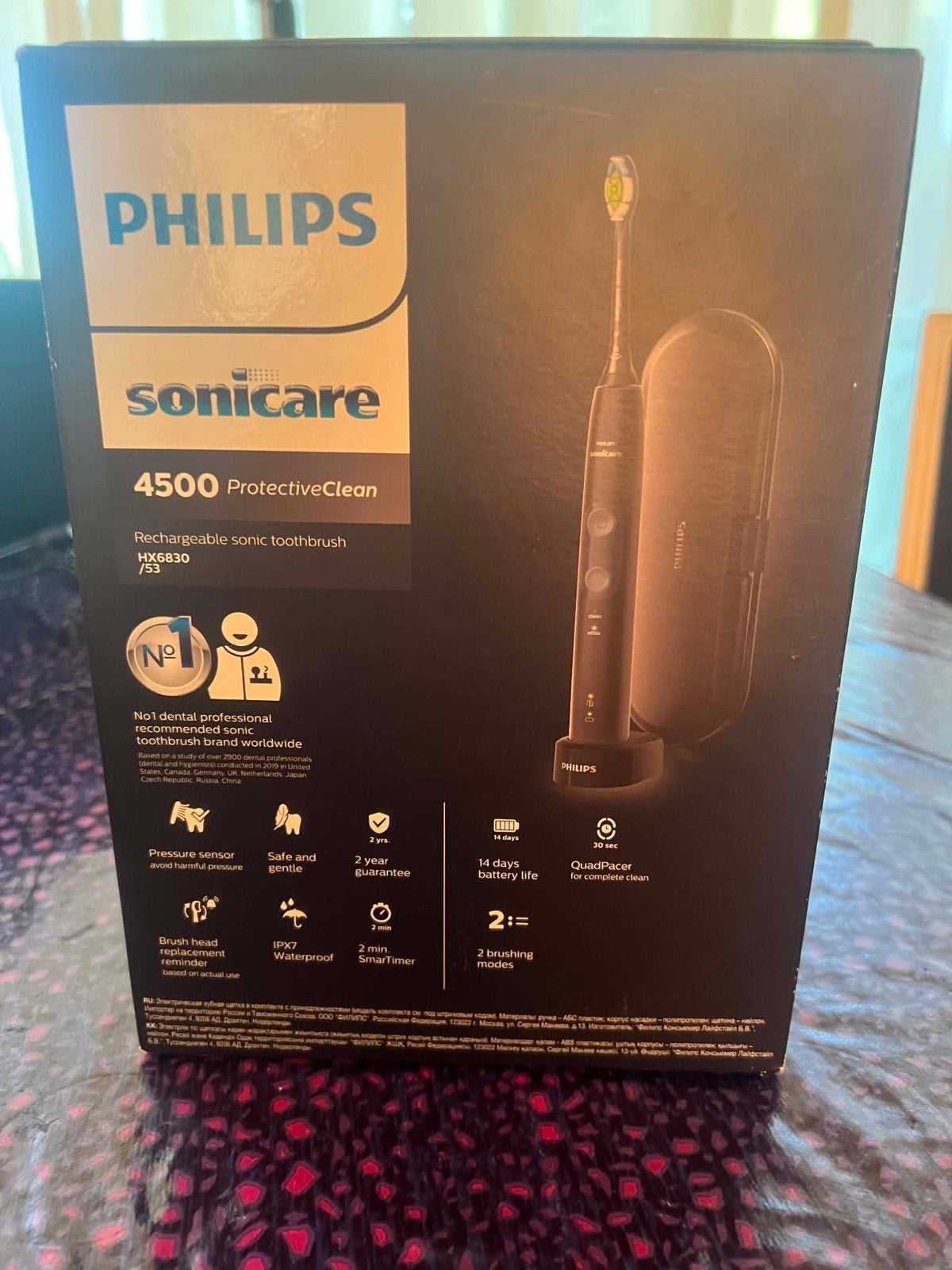 Philips Sonicare 4500 ProtectiveClean Elektrische Tandenbors, Ophalen of Verzenden, Nieuw, Mondverzorging