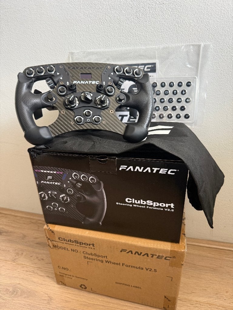 Fanatec Formula v2.5 stuurwiel (leer), Ophalen, Zo goed als nieuw, Fanatec