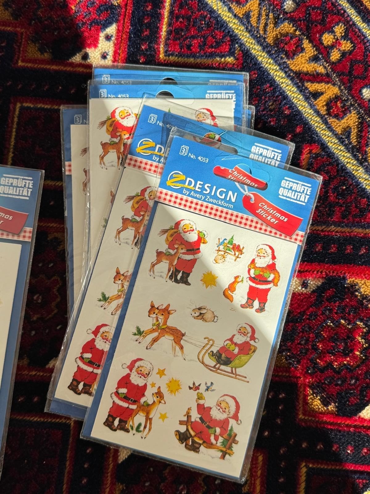 Kerststickers: Kerstbomen en Kerstmannen (nieuw), Diversen, Ophalen of Verzenden, Nieuw