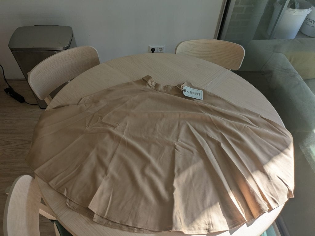 Jaren 50 Swing Rok maat S, Ophalen, Bruin, Nieuw, Banned Retro