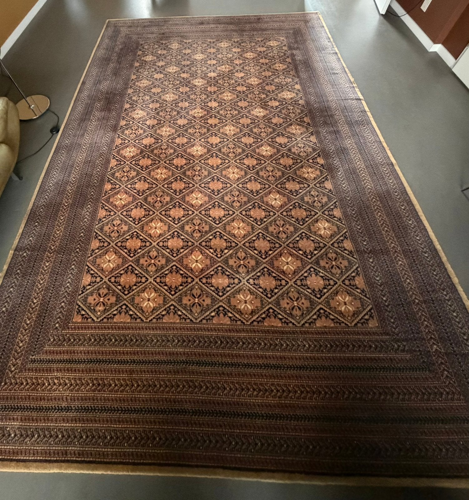 Groot wollen vloerkleed, Ophalen, Gebruikt, 200 cm of meer, 200 cm of meer