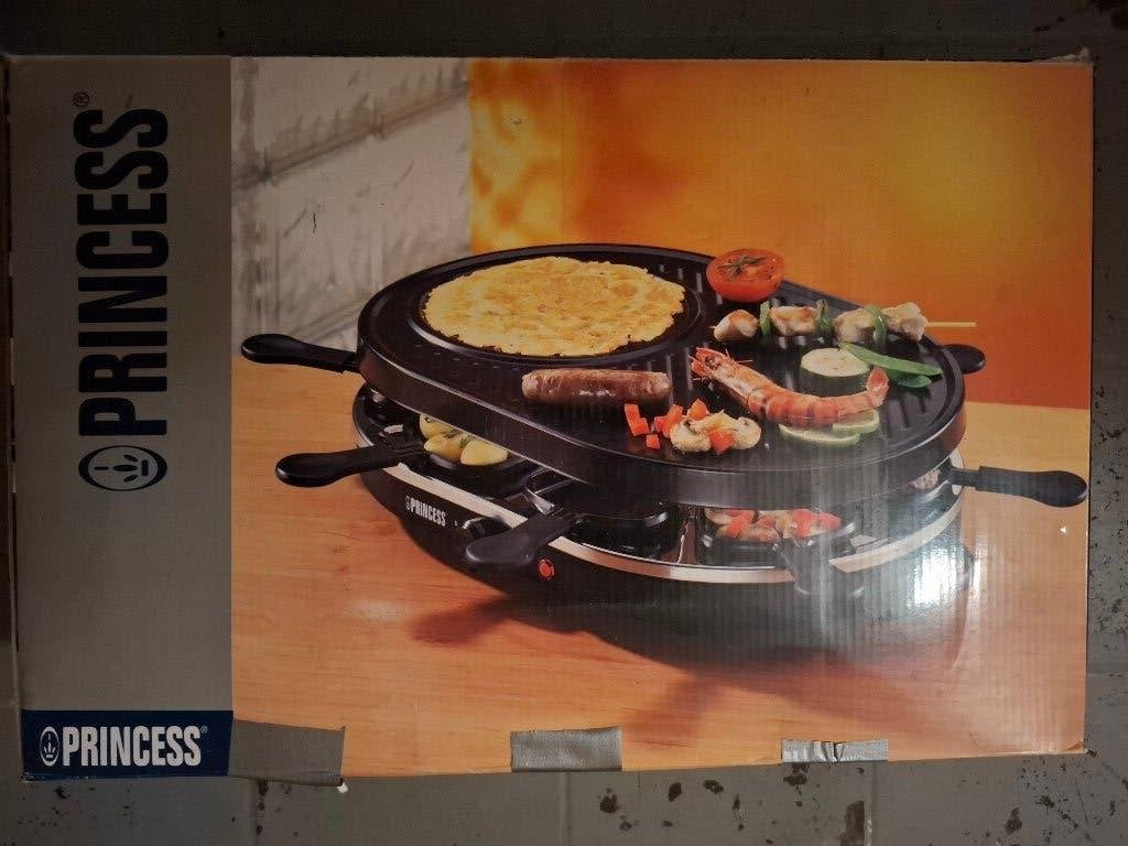 Princess Classic Familie Funcook Set - Raclette & Grill, Witgoed en Apparatuur, Ophalen, Zo goed als nieuw, 4 t/m 7 personen