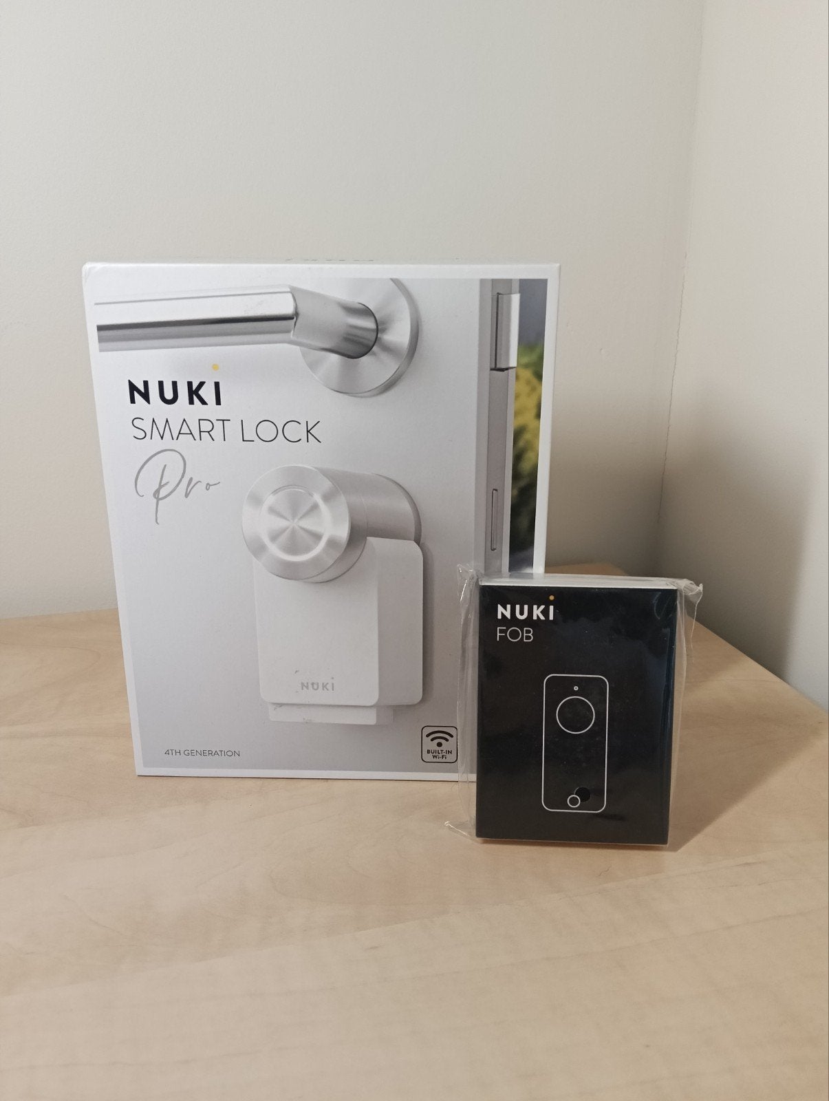 Nuki Smart Lock Pro 4e generatie met Nuki Fob, Ophalen of Verzenden, Nieuw, Rvs, Slot