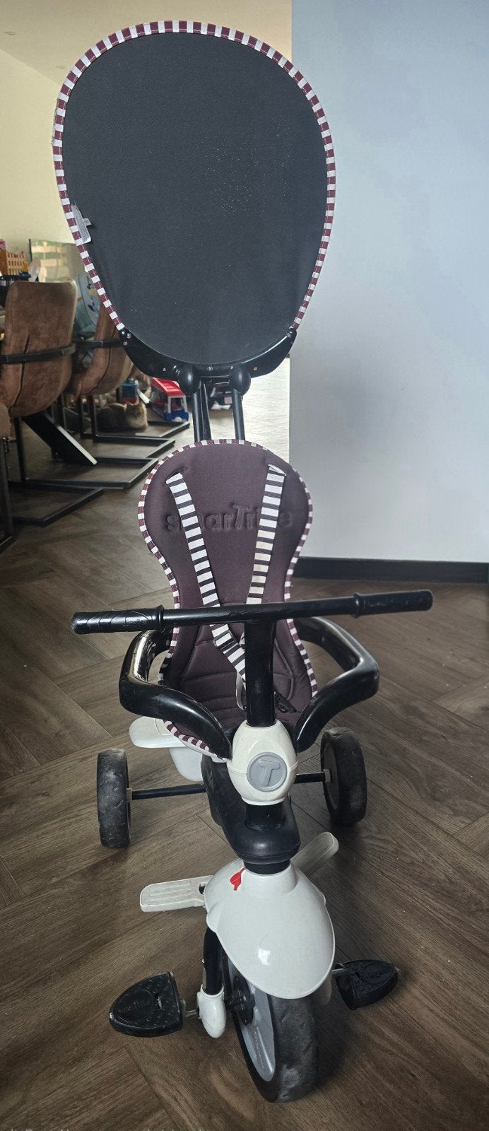 Smartrike driewieler met duwstang en verstelbare zitting, Ophalen, Gebruikt, Smartrike, Duwstang
