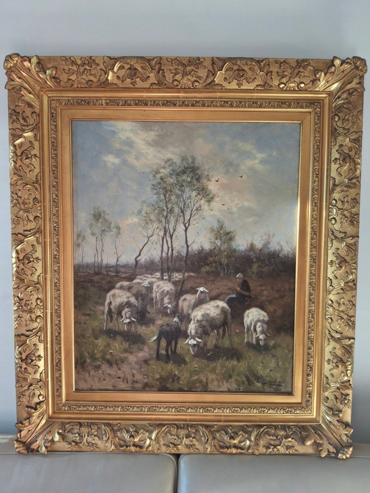 Olieverf  J.K. Leurs  1865 - 1938, Ophalen