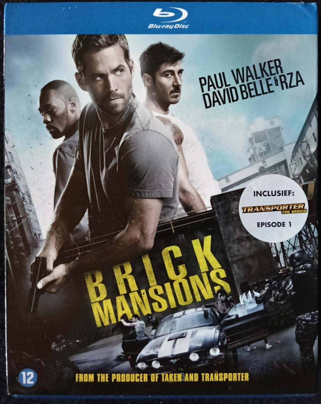 Brick Mansion's bluray in sleeve, Cd's en Dvd's, Blu-ray, Ophalen of Verzenden, Zo goed als nieuw