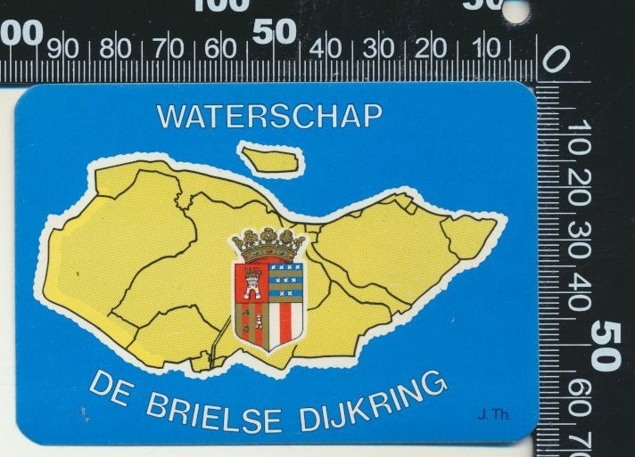 Sticker: Waterschap De Brielse Dijkring, Ophalen of Verzenden, Zo goed als nieuw, Dier en Natuur