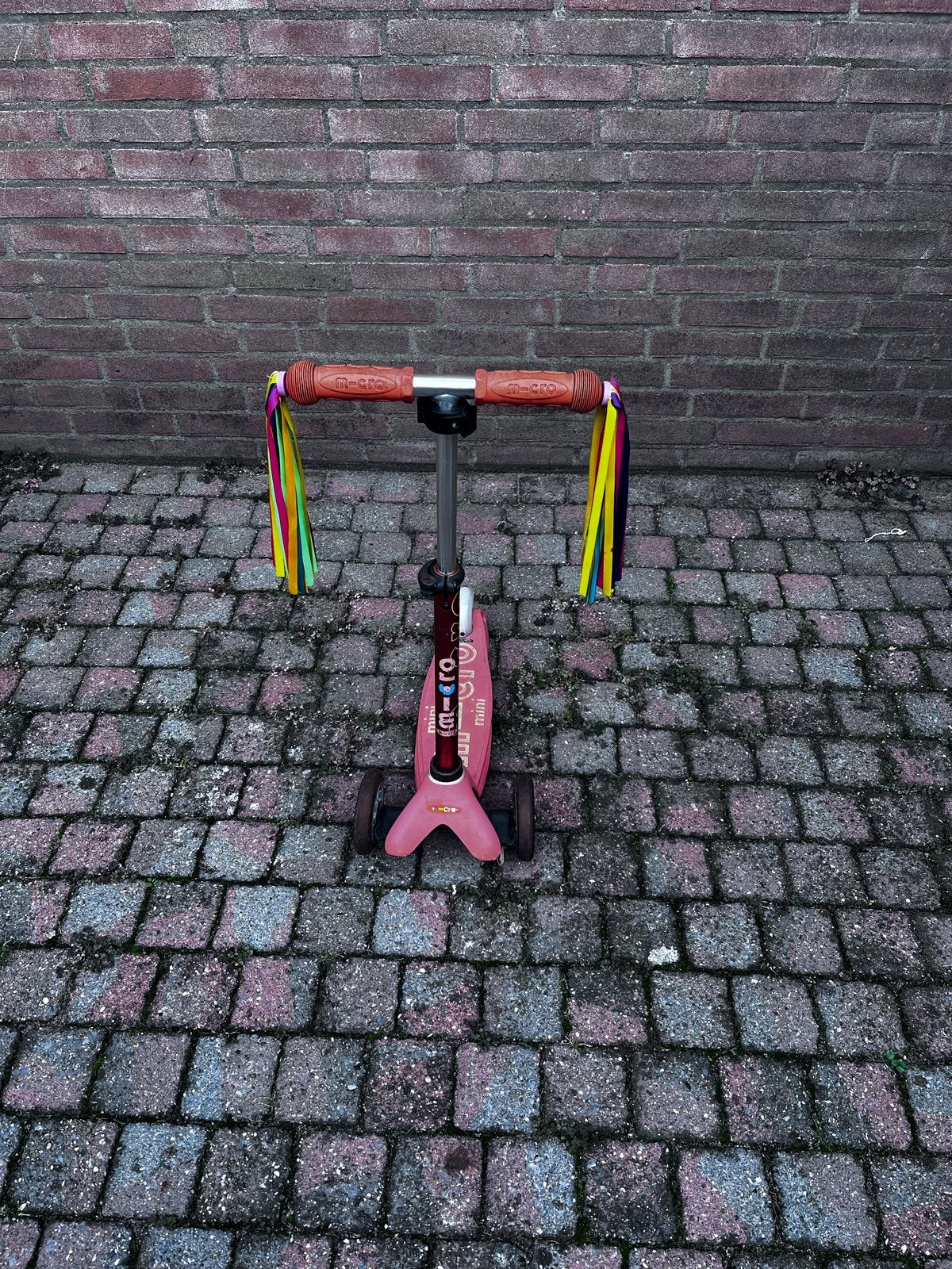 Oranje Mini Micro Step met Lintjes, Ophalen, Gebruikt, Gewone step