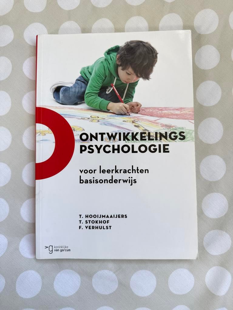 Ontwikkelingspsychologie voor leerkrachten basisonderwijs, Boeken, Studieboeken en Cursussen, Zo goed als nieuw, T. Stokhof; F.C. Verhulst; T. Hooijmaaijers