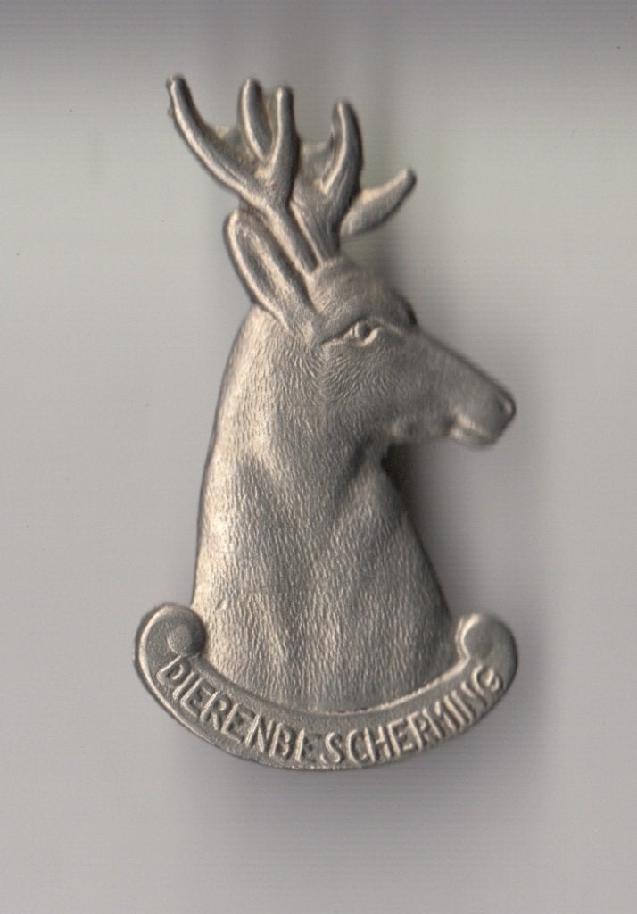 Dierenbescherming Hert broche, Gebruikt, Niet vindbaar, Niet vindbaar, Speldje of Pin