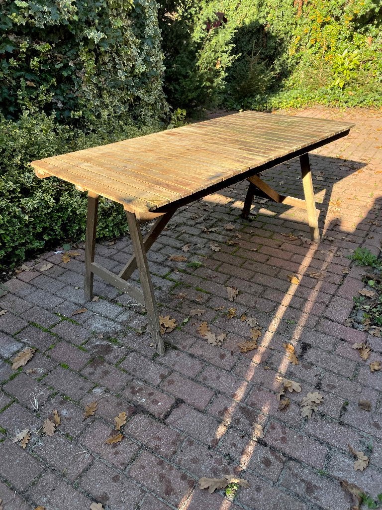 Tuintafel Askholmen Ikea, Ophalen, Zo goed als nieuw, Rechthoekig, Teakhout