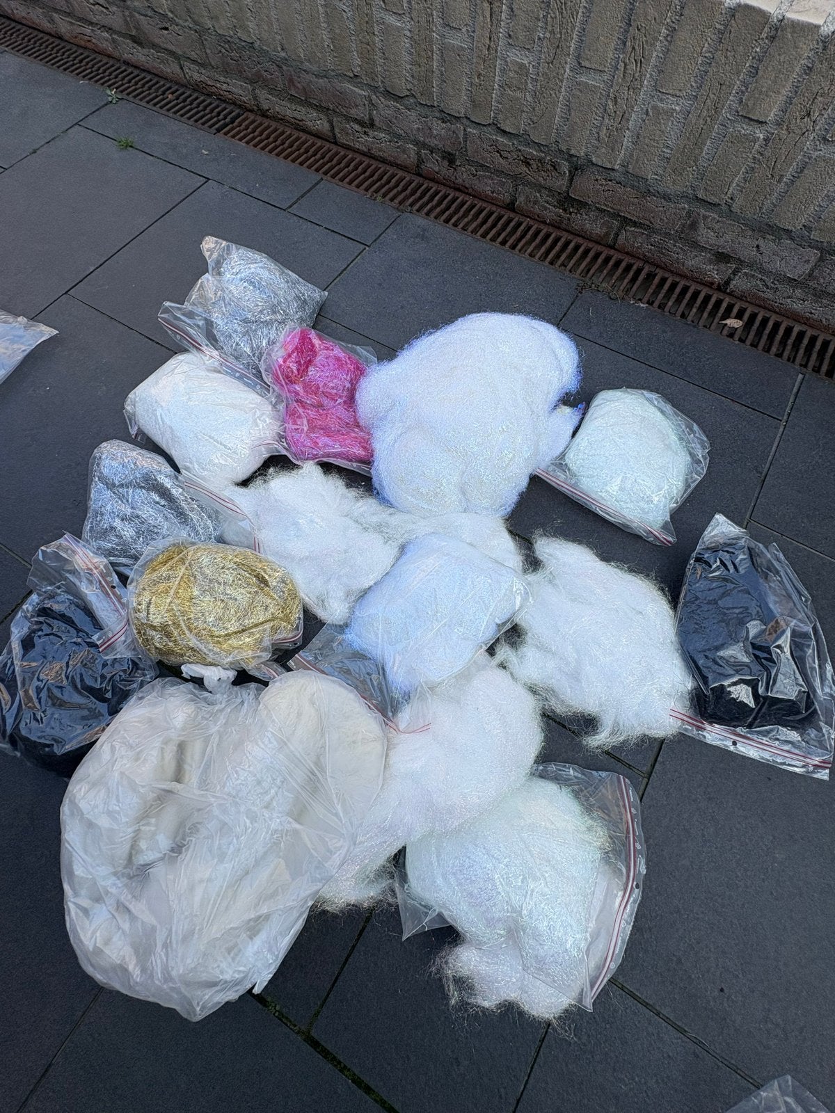 Glitter en glansvezel 1400 gram, Verzenden, Nieuw, Meerkleurig, Overige materialen