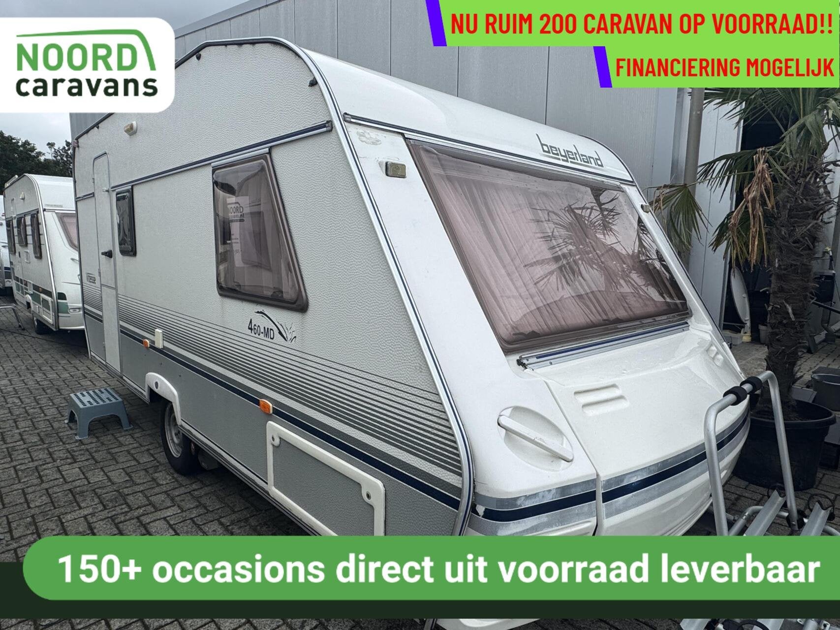 Beyerland 430 MD VITESSE, DWARSBED, TREINZIT, MOVER, Caravans en Kamperen, Mover, Bedrijf, Treinzit, 6 tot 7 meter