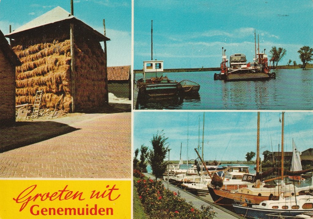 Ansichtkaart Groeten uit Genemuiden (1987), Ophalen of Verzenden, 1980 tot heden, Gelopen, Overijssel