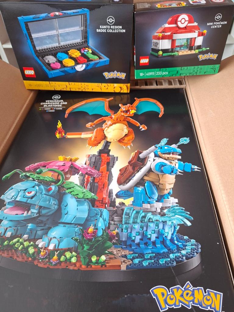 Venusaur, Charizard en Blastoise #72153, #40911 3 sets, Overige thema's, Compleet, Lego, Nieuw
