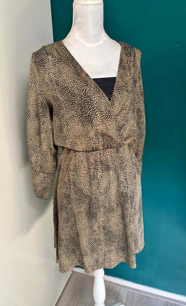 Hippe Ambika jurk met print, Kleding | Dames, Jurken, Gedragen, Maat 38/40 (M), Overige kleuren, Boven de knie, Ophalen of Verzenden
