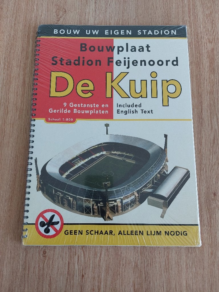 bouwplaat stadion feijenoord de kuip, Verzamelen, Sportartikelen en Voetbal, Ophalen of Verzenden, Nieuw, Feyenoord