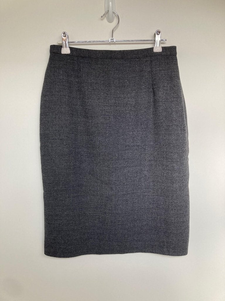 Laura Ashley grijs gemeleerde rok wol maat 38 getailleerd, Kleding | Dames, Rokken, Maat 38/40 (M), Oriens OÜ, Ophalen of Verzenden