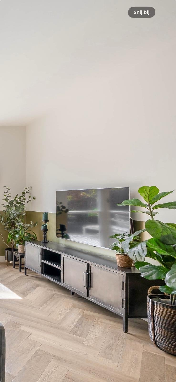 TV-Meubel Carpino (180 cm) van metaal pronto wonen, 150 tot 200 cm, Ophalen of Verzenden, Zo goed als nieuw, Minder dan 100 cm