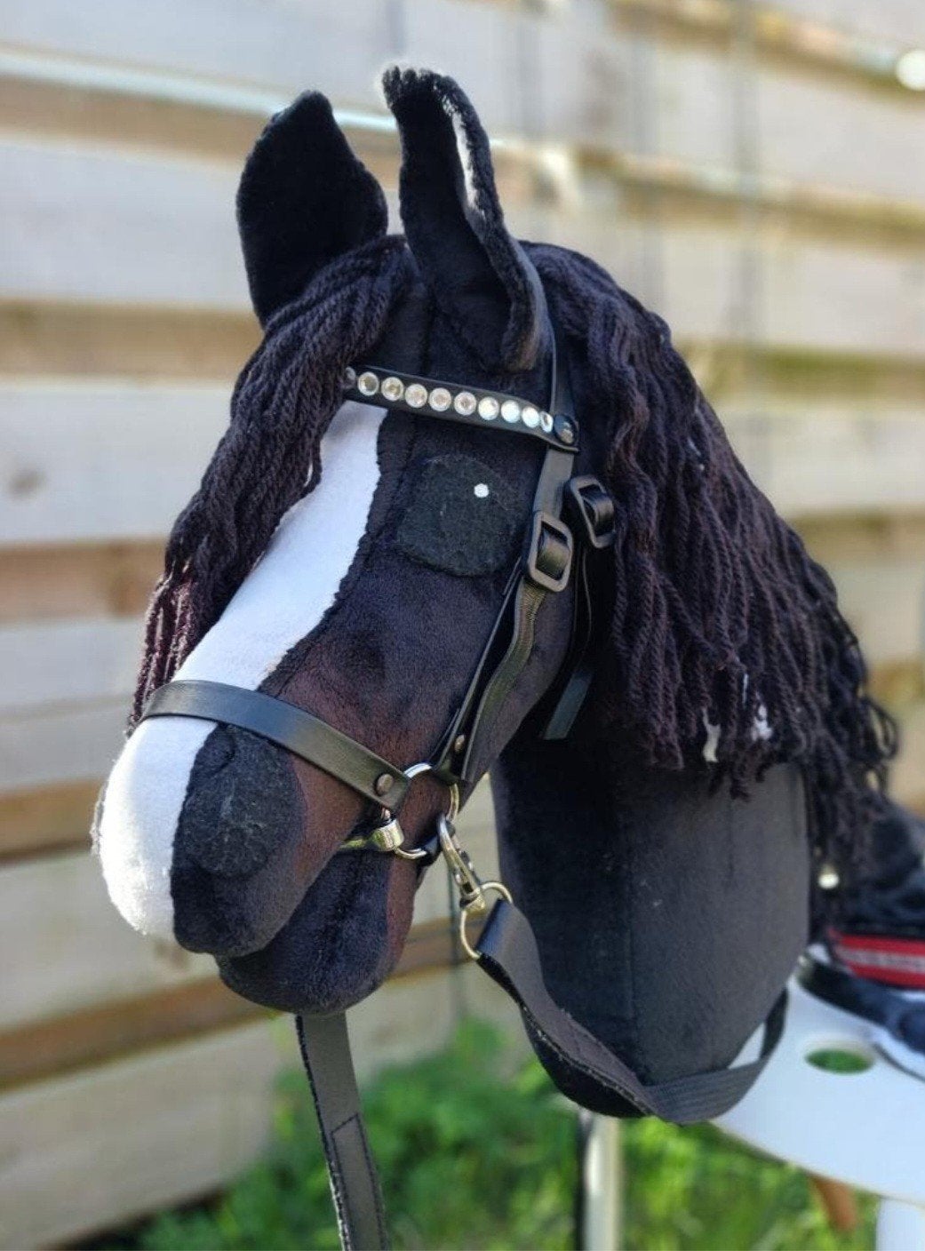 Prachtige Hobby Horse zgan met oornetje en tuig, Ophalen of Verzenden, Zo goed als nieuw