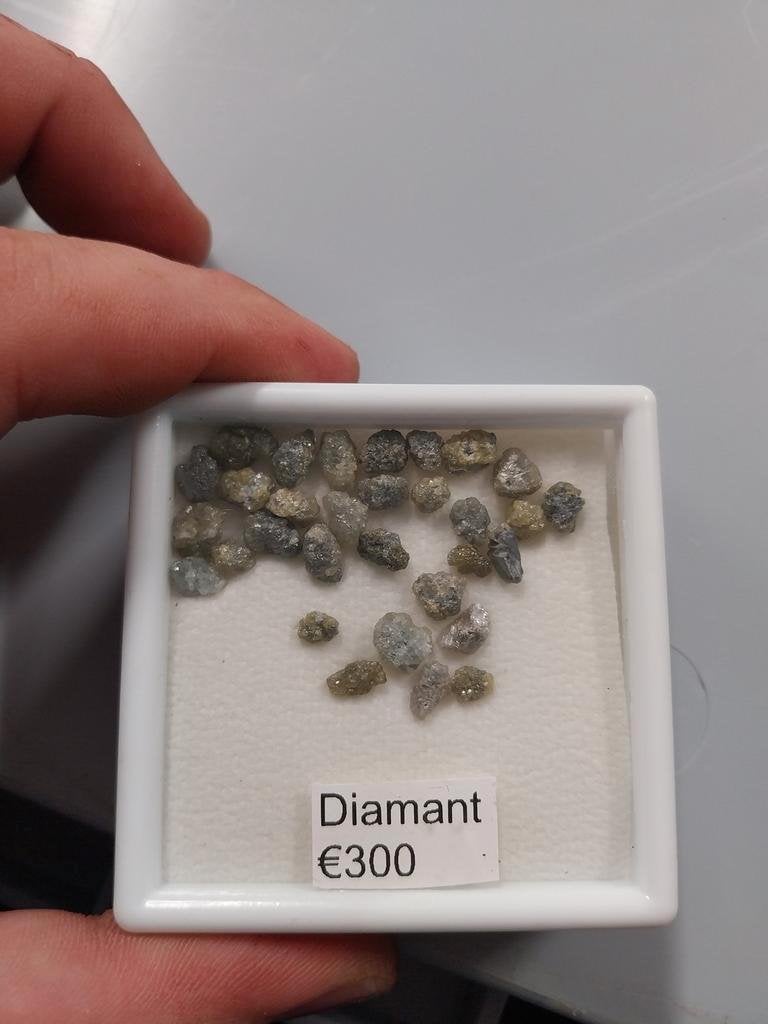 Lot van ruwe gelige diamanten, Ophalen of Verzenden