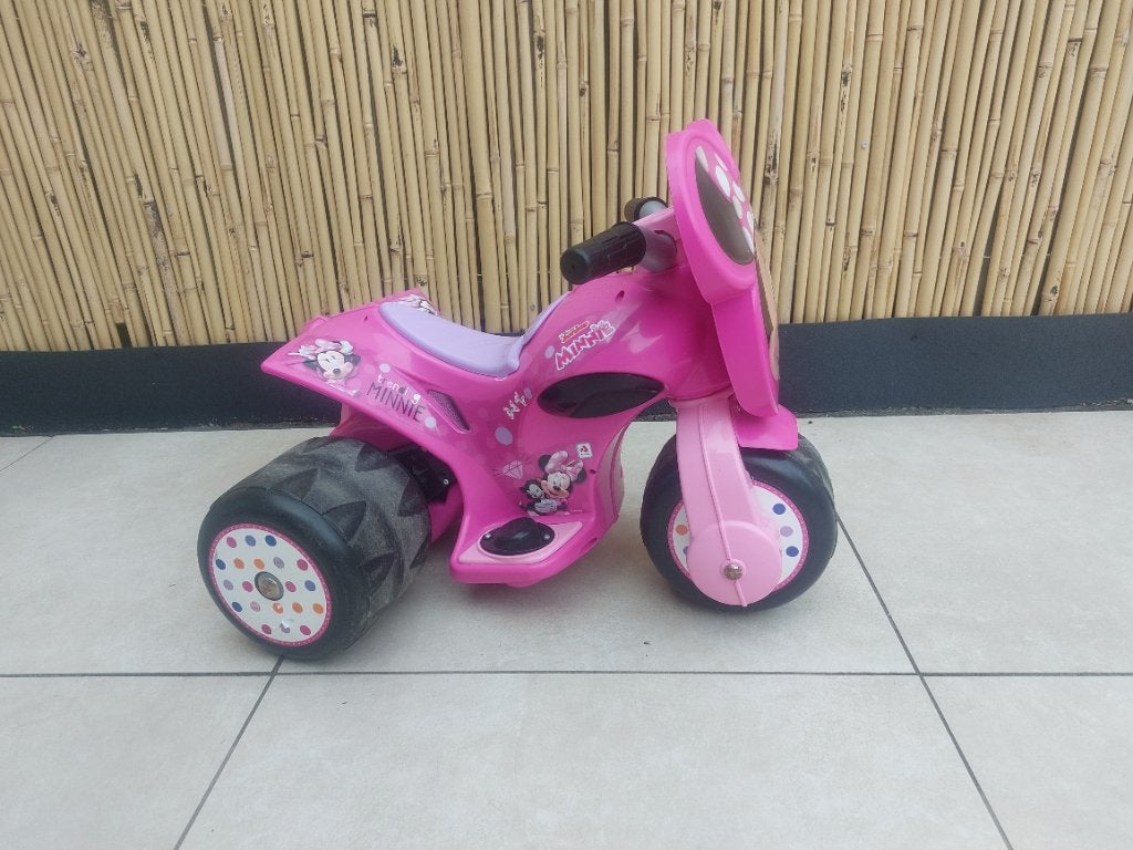 Elektrische minnie mouse driewieler, Ophalen, Zo goed als nieuw