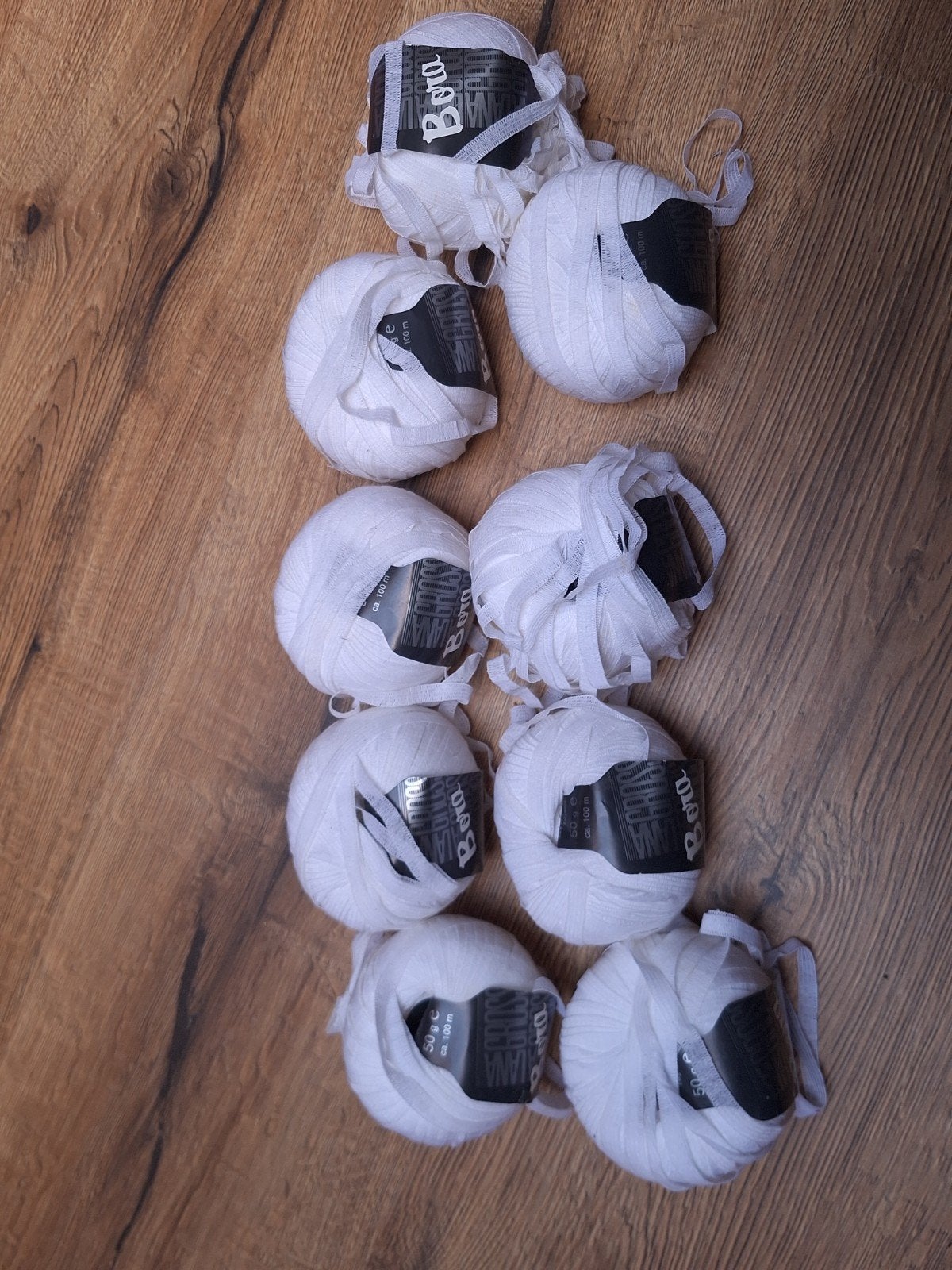 Witte Lana Grossa Bora Wol - 9 bollen, Ophalen of Verzenden