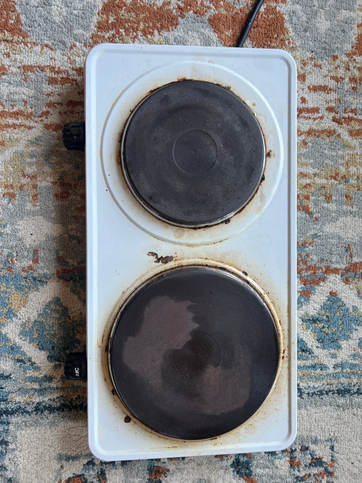 White electric stove, Witgoed en Apparatuur, Kookplaten, Ophalen, Gebruikt, 3 kookzones of minder, Vrijstaand