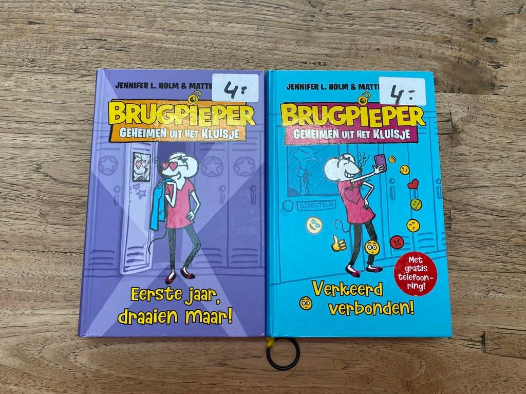 Brugpieper boeken Jennifer L. Holm, zgan, losse verkoop, Ophalen of Verzenden, Zo goed als nieuw