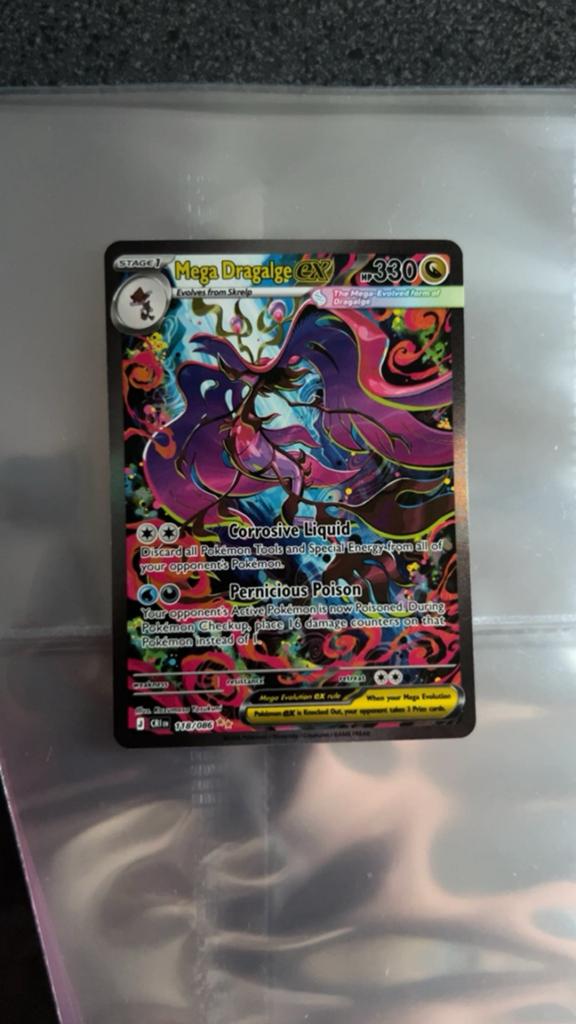 Mega Dragalge EX 118/086 Pokémon Kaart Nieuw chaos rising, Ophalen of Verzenden, Nieuw, Losse kaart, Foil