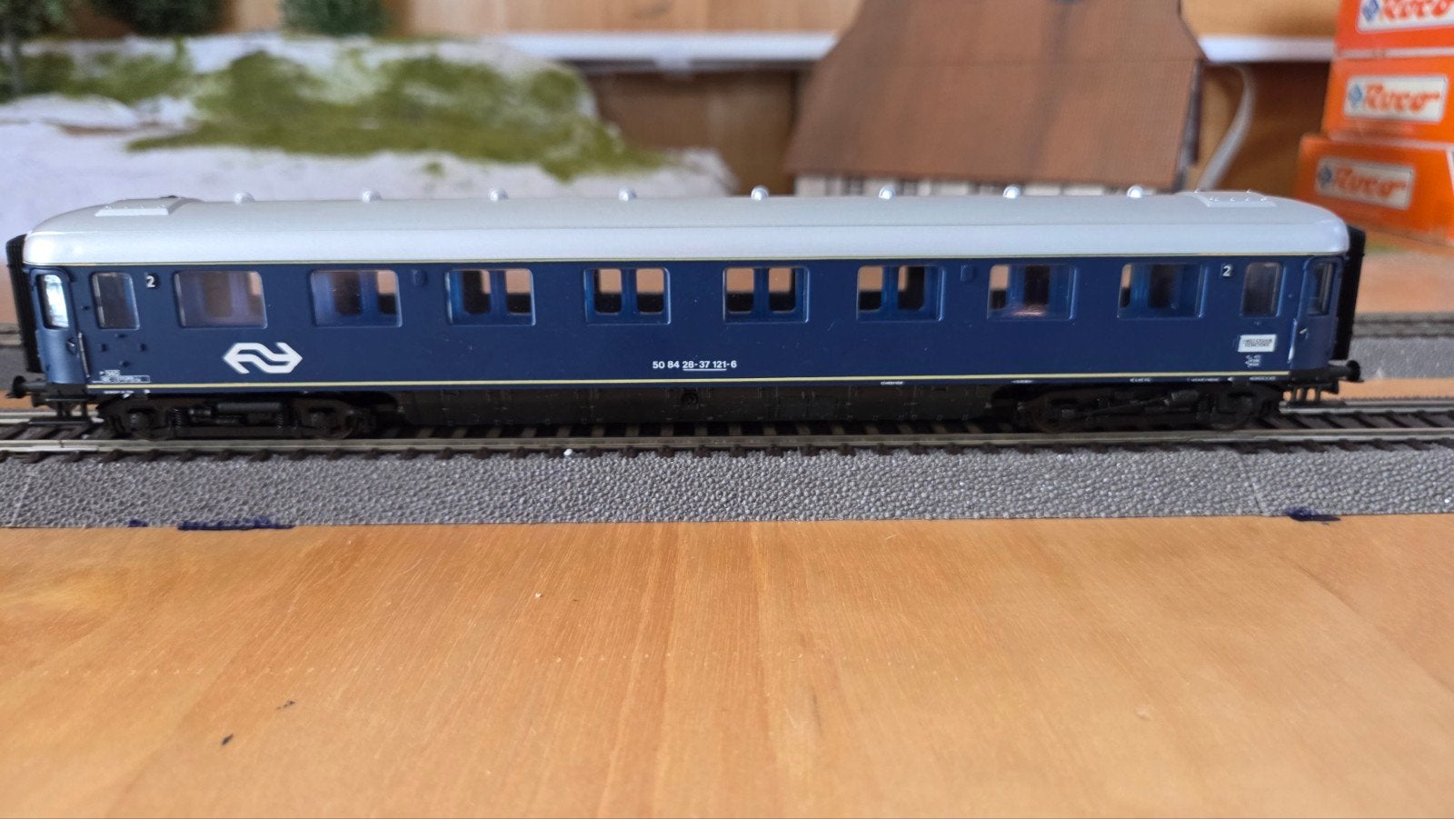 Roco NS Plan D 2e klas rijtuig - Schaalmodel Trein 44258, Gelijkstroom, Ophalen of Verzenden, NS, Roco