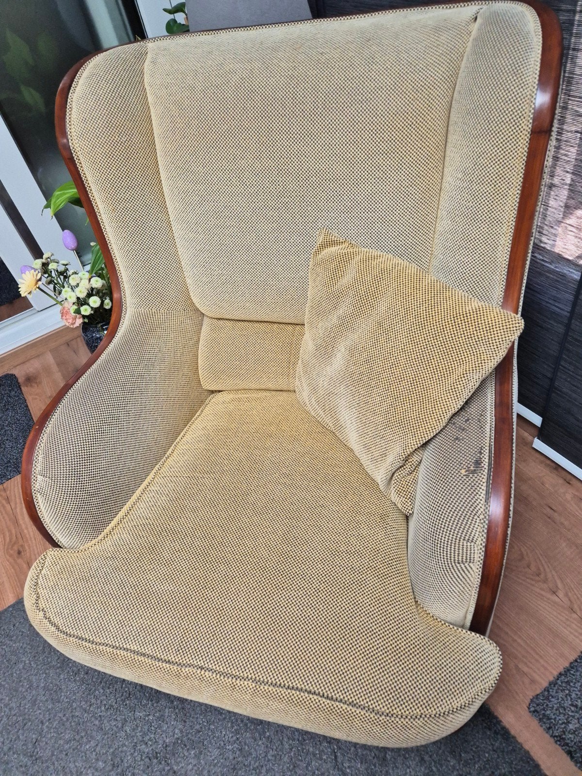 2 fauteuils met losse kussens ., Huis en Inrichting, Fauteuils, Ophalen, Gebruikt, 75 tot 100 cm, Stof
