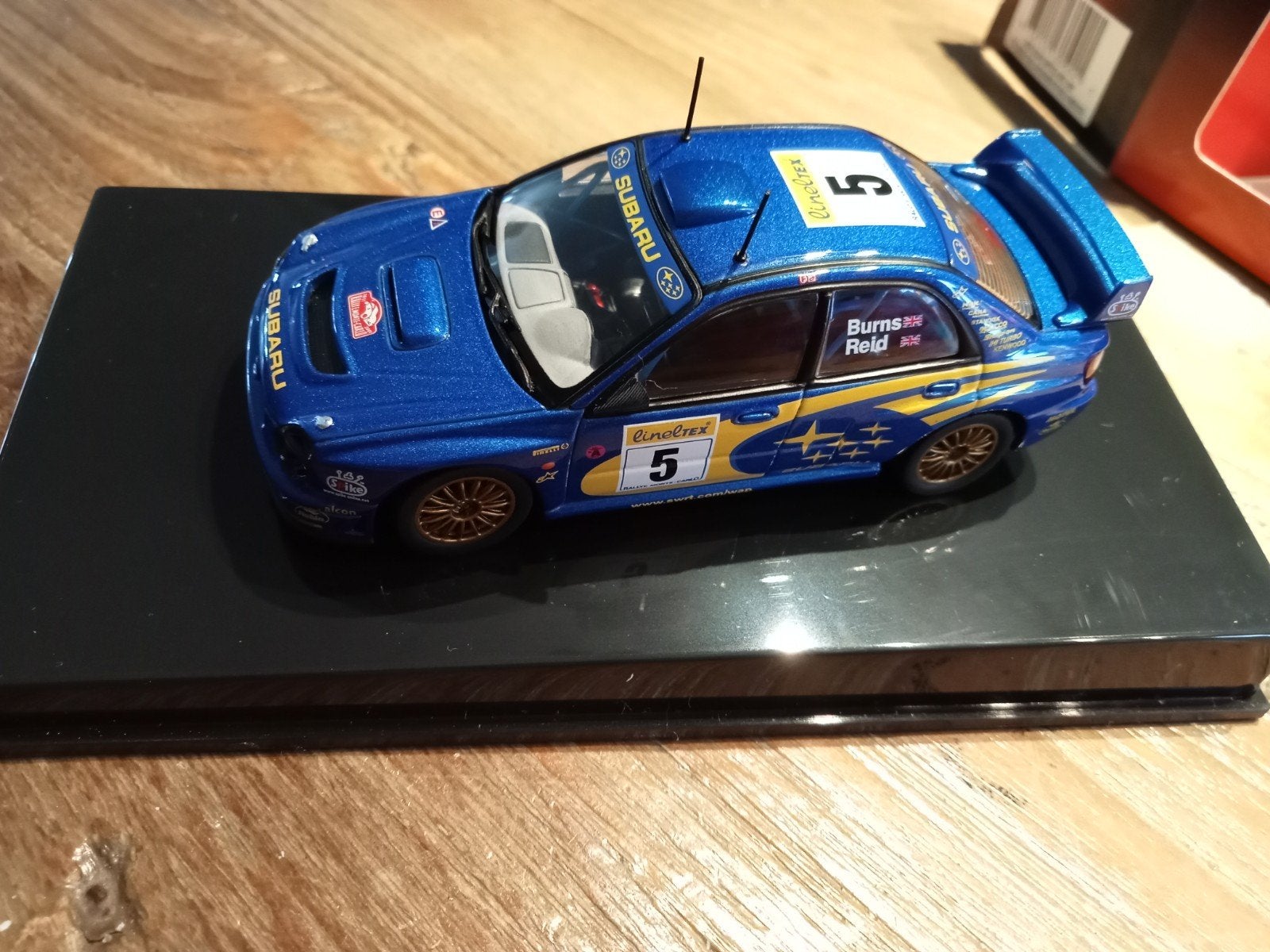 Schaalmodel 1:43 Subaru Impreza 2001 Burns / Reid, Ophalen of Verzenden, Gebruikt, Auto, Overige merken
