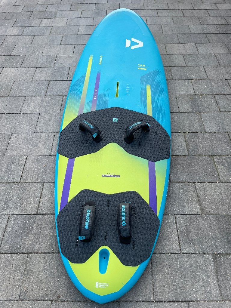 Duotone E-Pace 6,2 en Duotone Eagle 130l uit 2025, Watersport en Boten, Windsurfen, Ophalen, Gebruikt, 5 tot 6.5 m², Met draagtas