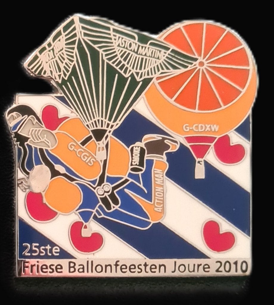Aston Martin- 25ste Friese Ballonfeesten Joure 2010 pin, Verzamelen, Verzenden, Nieuw, Transport, Speldje of Pin