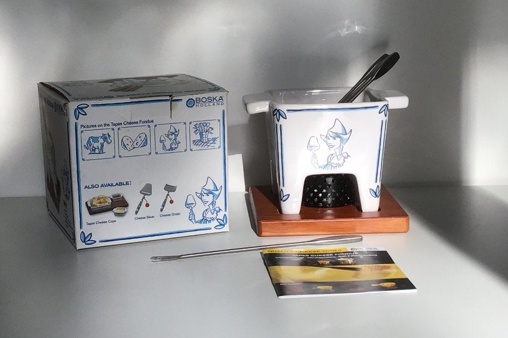 Boska kaasfondueset Hollands *NIEUW*, Witgoed en Apparatuur, Fonduesets, Ophalen of Verzenden, Nieuw, Waxinelicht, Fondueset