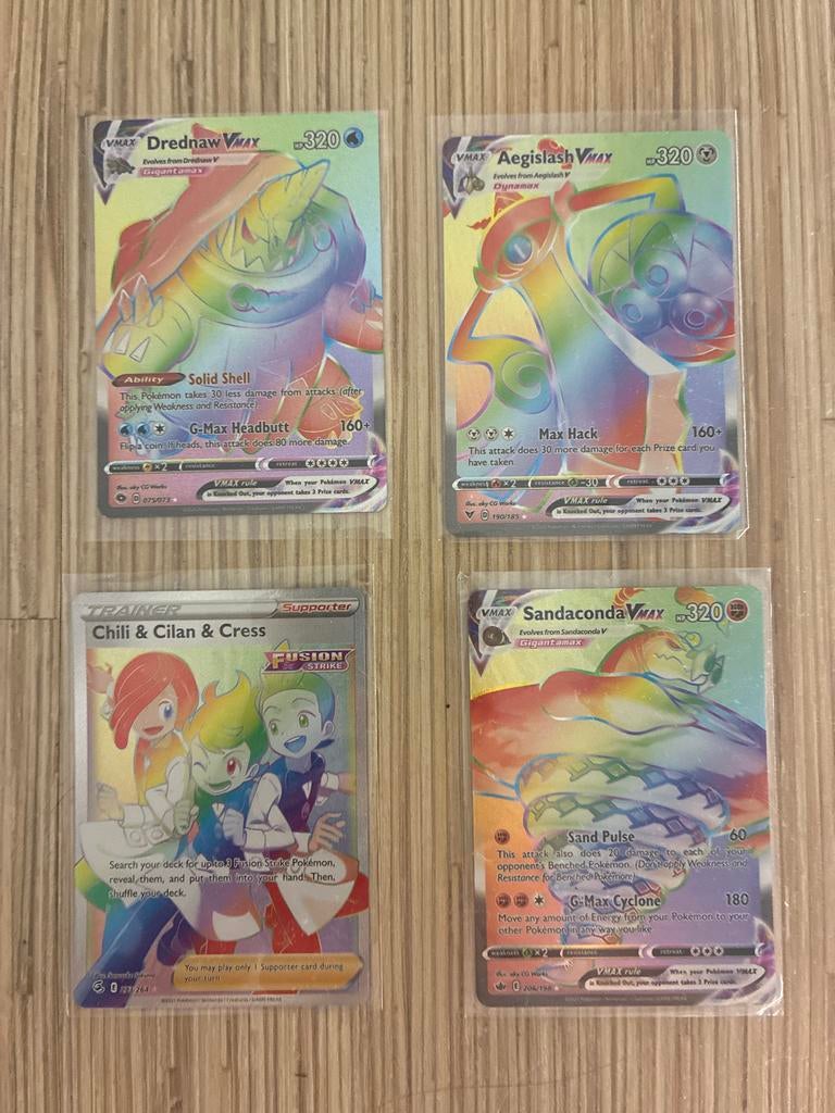 Pokémon Rainbow Rare Kaarten - Near Mint Conditie, Ophalen of Verzenden, Zo goed als nieuw, Meerdere kaarten, Foil
