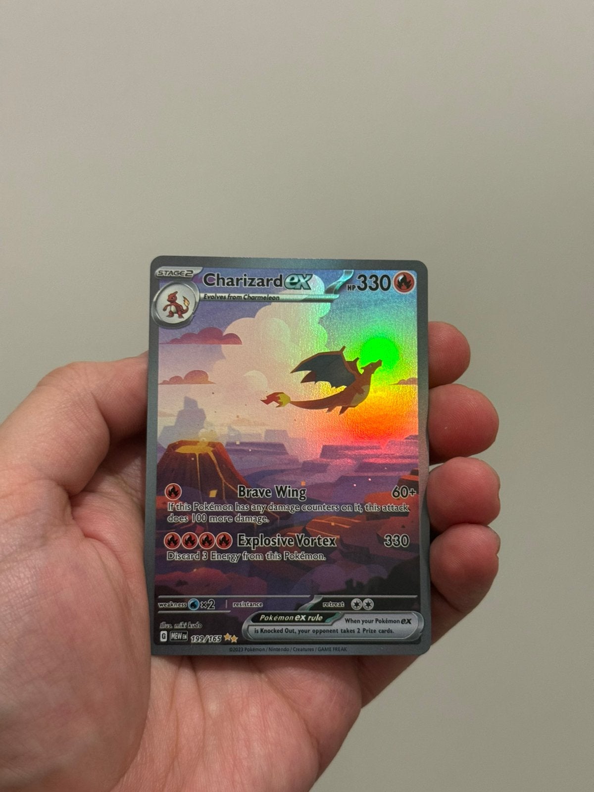 Charizard ex Custom Fan Card, Ophalen of Verzenden, Zo goed als nieuw