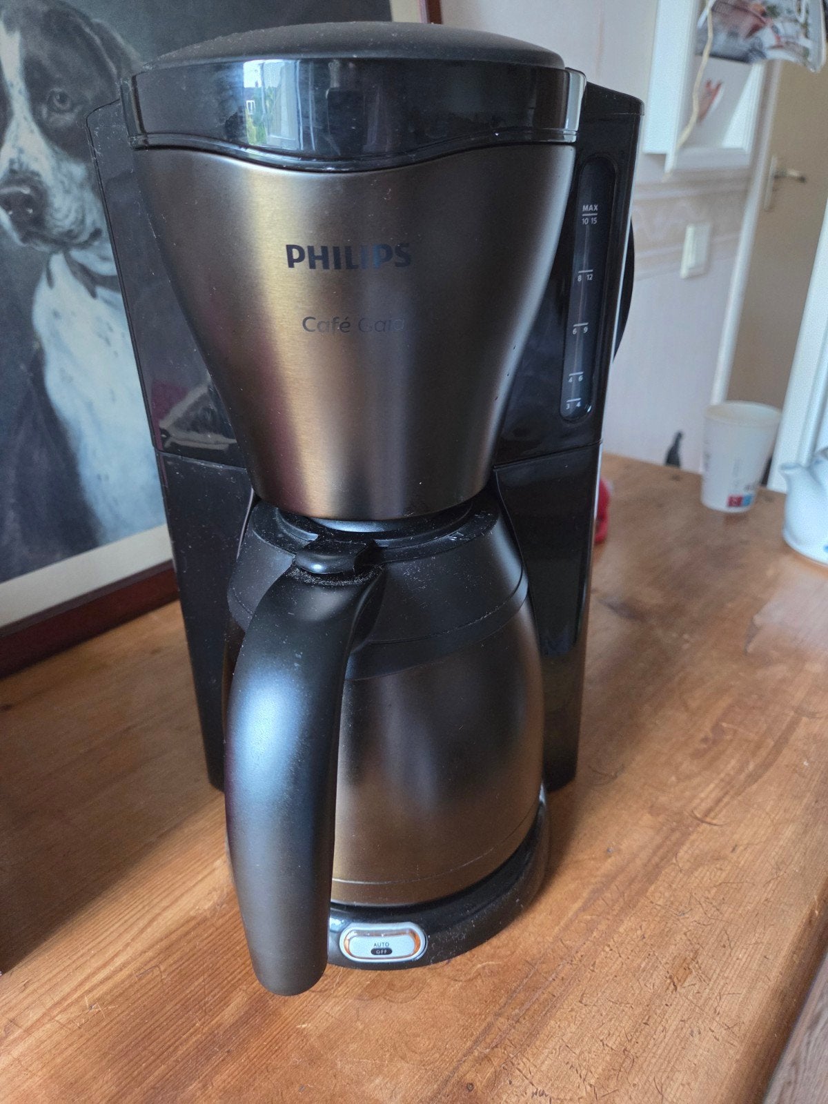 Philips Café Gaia Koffiezetapparaat - zgan, Gebruikt, 10 kopjes of meer, Koffiemachine, Gemalen koffie