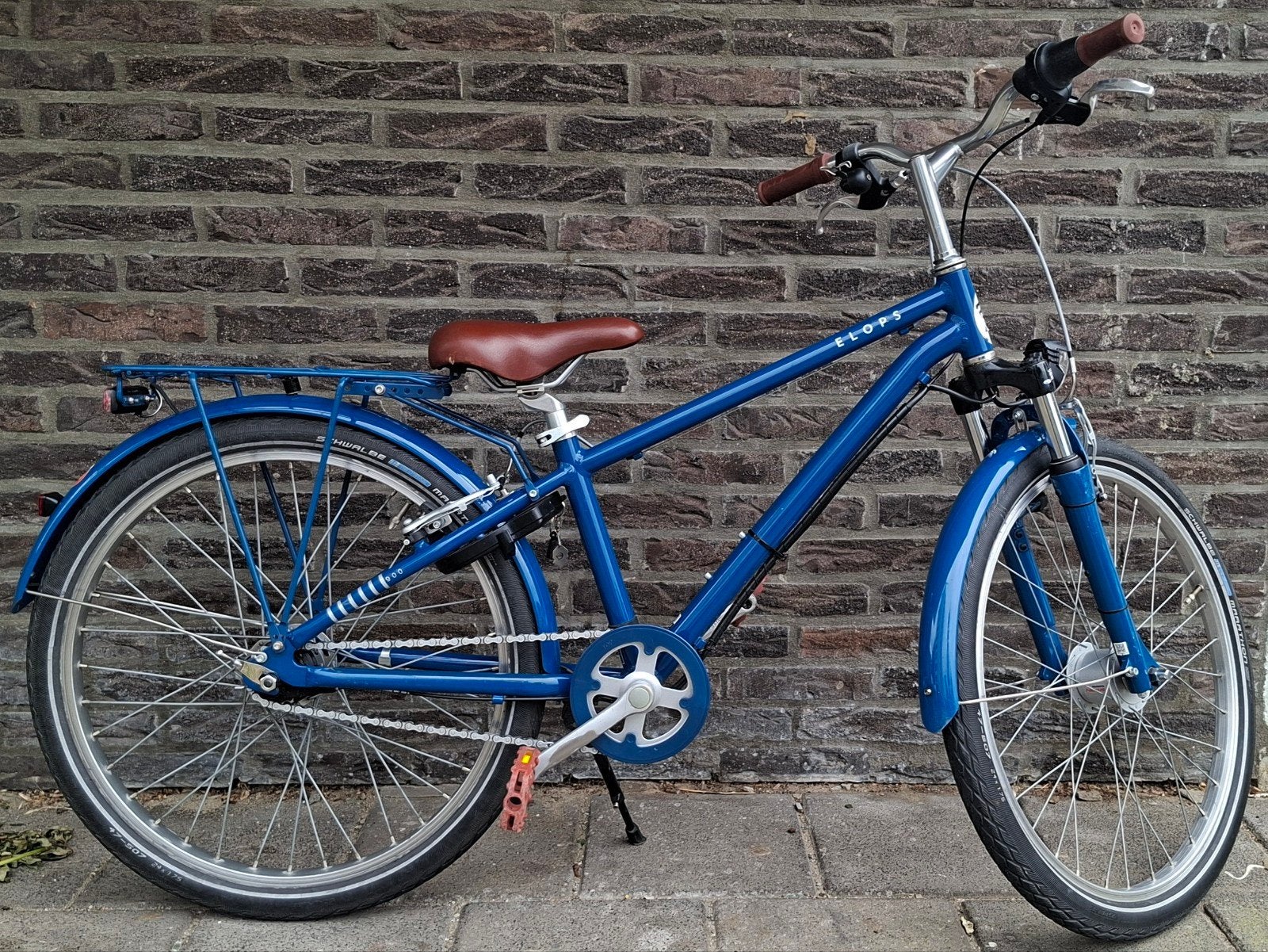 Jongensfiets 24 inch, extra veilig., Velgrem, Versnellingen, Minder dan 49 cm, Zo goed als nieuw