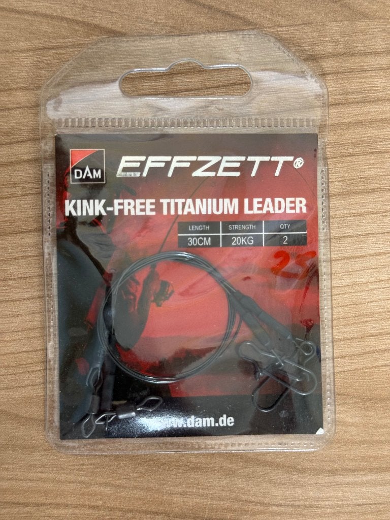 DAM Effzett Kink-Free Titanium Leaders – 2 stuks, Werphengel, Nieuw, Ophalen of Verzenden, E