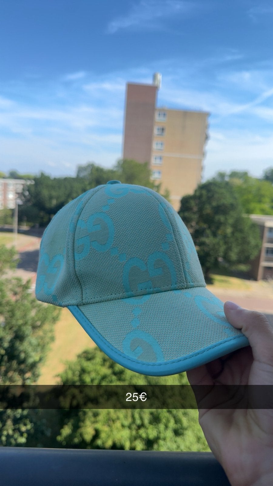 Blauw/mint gucci pet, Kleding | Heren, Hoeden en Petten, Ophalen of Verzenden, Nieuw, One size fits all, Pet