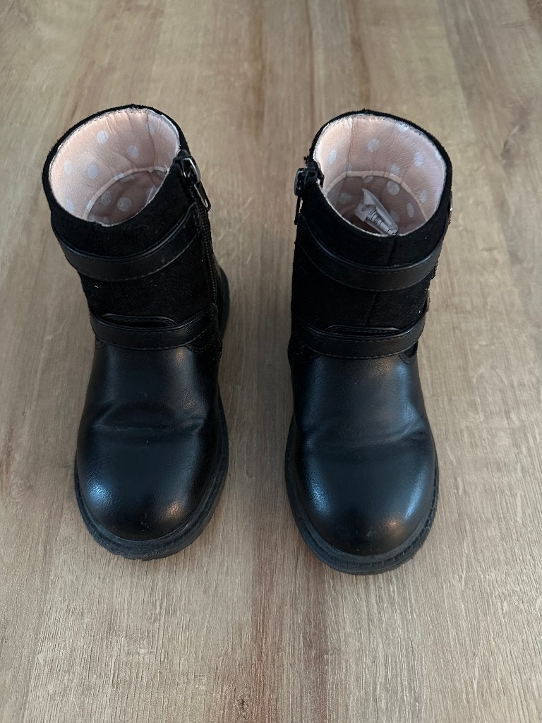 Zwarte enkellaars Minnie Mouse, maat 28,, Gebruikt, Meisje, Ophalen of Verzenden, Laarzen