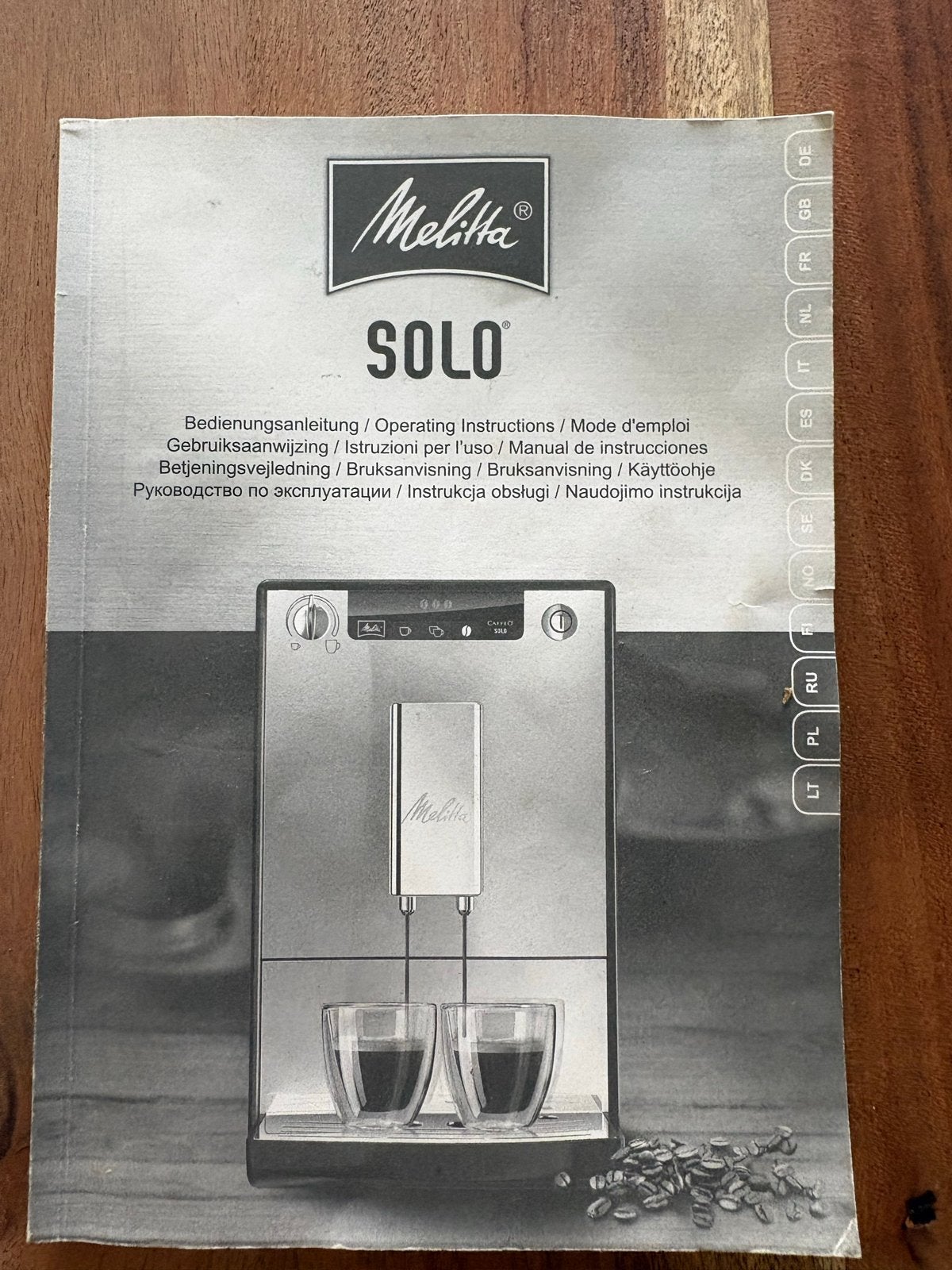 Melitta Caffeo Solo - Compacte volautomatische espressomachi, Ophalen, Gebruikt, Espresso apparaat, Koffiebonen