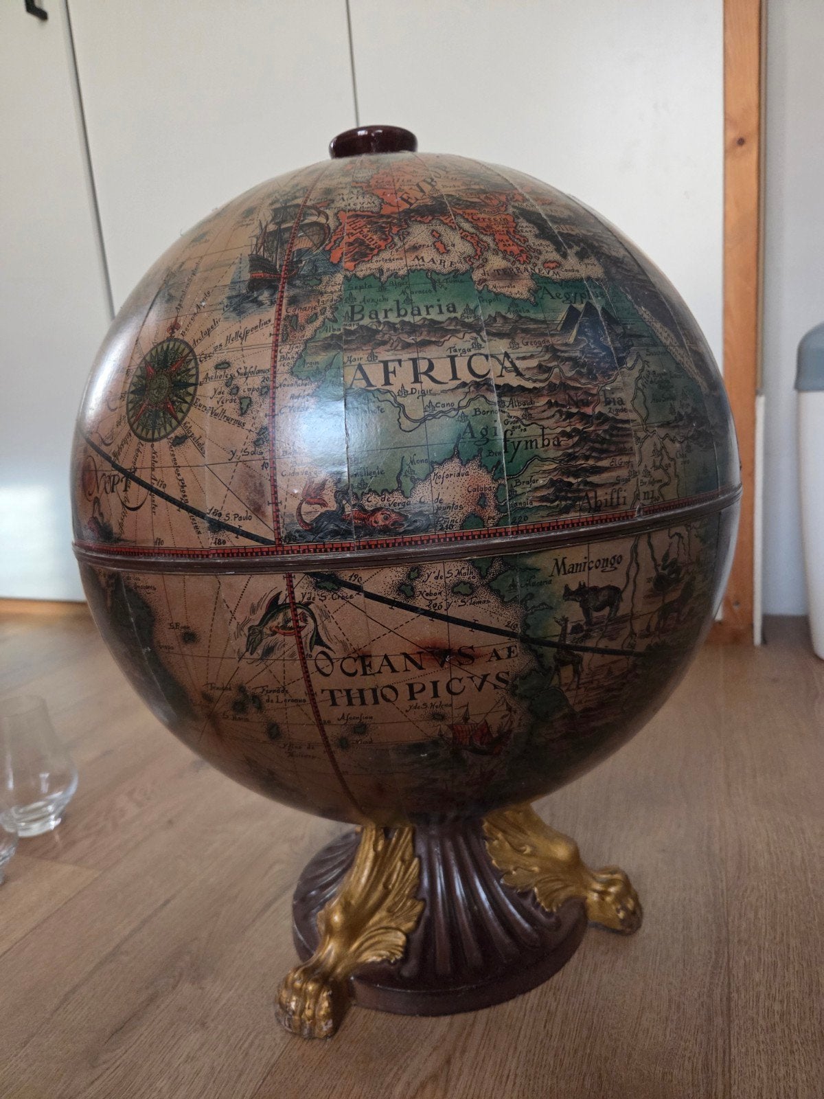 Antieke Drankglobe / Barglobe, Ophalen